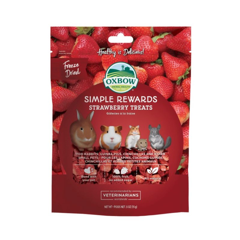 Oxbow Simple Rewards Strawberry Treats-15g (Freeze Dried)