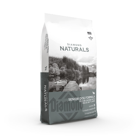Diamond Naturals Senior Dog Formula - Rich In Chicken With Eggs & Oat Flakes